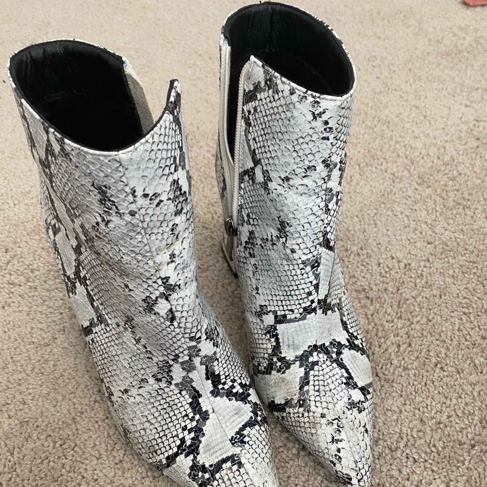 Princess Polly Snakeskin booties
